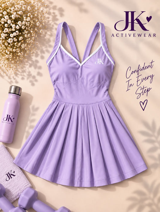 Aura Lilac Motion Dress