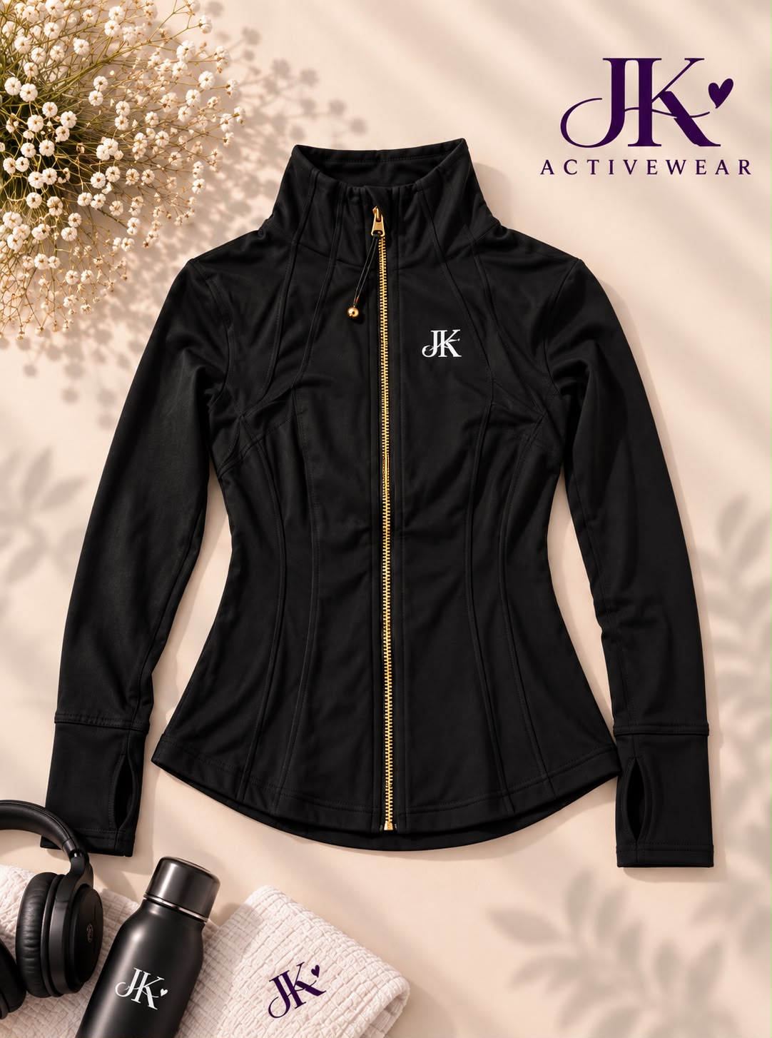 Aura Noir Sculpt Jacket