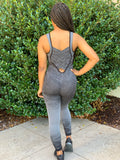 Sassy Grey-Black Bodysuit